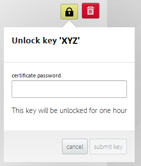 Unlock key
