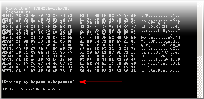 Submit signing key