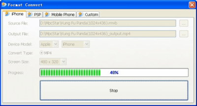 Screenshot of the application MPCSTAR - #2
