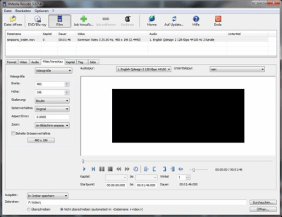 Screenshot of the application XMedia Recode - #4