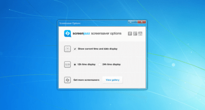 Screenshot of the application Molecular Black Screensaver - #2