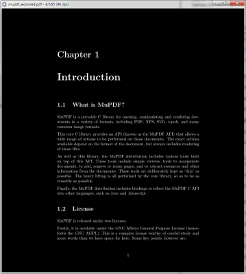 Screenshot of the application MuPDF - #2