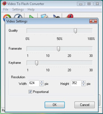 Screenshot of the application Video to Flash Converter - #2