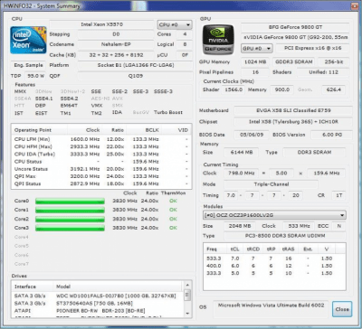 Screenshot of the application HWiNFO - #3