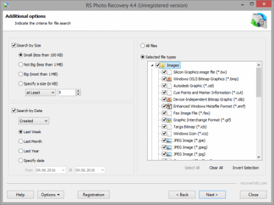 Screenshot of the application RS Photo Recovery - #4