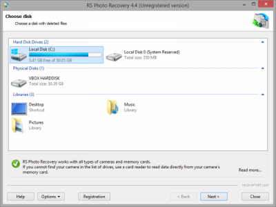 Screenshot of the application RS Photo Recovery - #5
