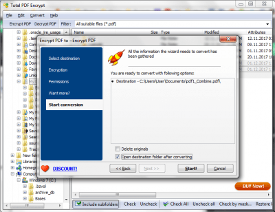 Screenshot of the application PDF Encrypter - #5
