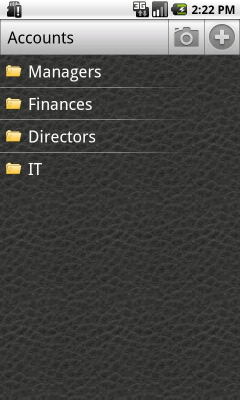 Screenshot of the application Passwords - #2