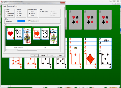 Screenshot of the application Solitaire-7 - #3