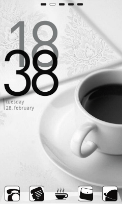 Screenshot of the application Z.CoffeeW Theme GO Launcher EX - #5