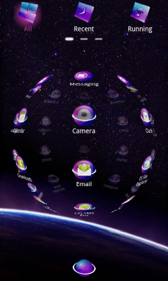 Screenshot of the application starry night2 Theme GOLauncher - #7