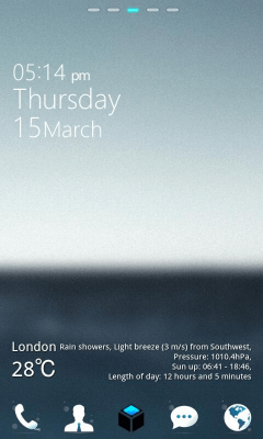 Screenshot of the application GlassBox GO Locker Theme - #2