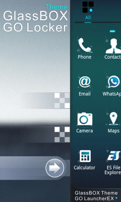 Screenshot of the application GlassBox GO Locker Theme - #3