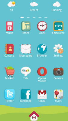 Screenshot of the application Mini.Trai Theme GO Launcher Ex - #2