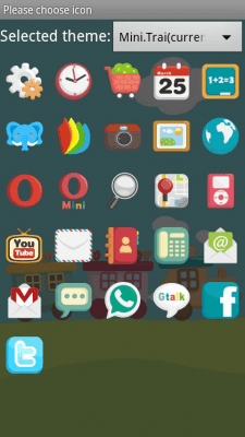 Screenshot of the application Mini.Trai Theme GO Launcher Ex - #6