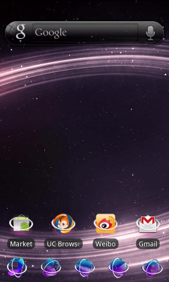 Screenshot of the application Starry Light Theme GO Launcher - #8