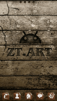 Screenshot of the application ZT Wood Theme GO Launcher EX - #6