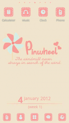 Screenshot of the application Pinwheel Theme GO Launcher EX - #5