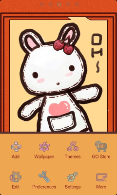 Screenshot of the application RabbitZTheme GO Launcher EX - #2