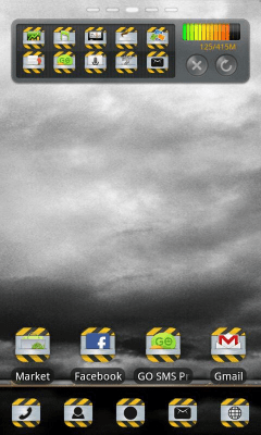 Screenshot of the application DIRT Theme GO Launcher EX - #2