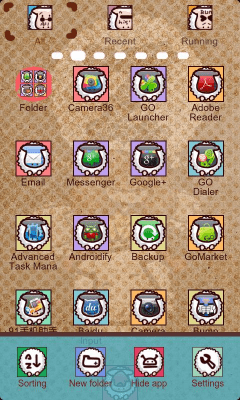 Screenshot of the application SheepZ Theme GO Launcher EX - #2