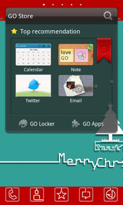 Screenshot of the application S Christmas Theme GO Launcher - #3