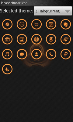 Screenshot of the application Z.Halo GO Launcher Ex Theme - #2