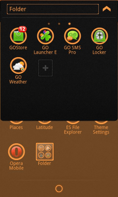 Screenshot of the application Z.Halo GO Launcher Ex Theme - #5