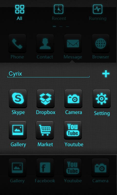 Screenshot of the application Cyrix GO LauncherEX Theme - #5