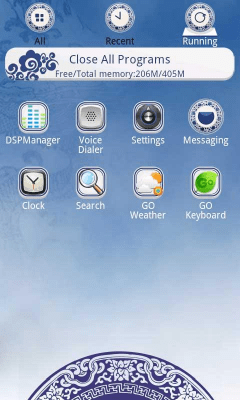 Screenshot of the application Porcelain Theme GO Launcher EX - #3
