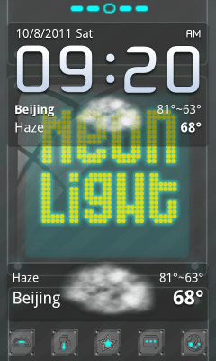 Screenshot of the application Neonlight Theme GO Launcher EX - #6