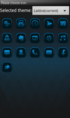 Screenshot of the application Lattice GO LauncherEX Theme - #2