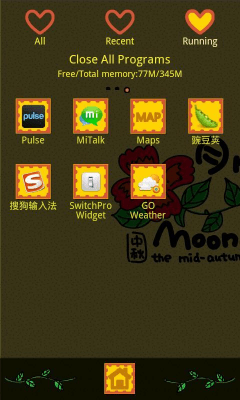 Screenshot of the application mooncake Theme GO Launcher EX - #2