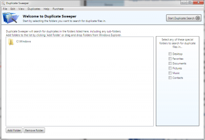 Screenshot of the application Duplicate Sweeper - #2