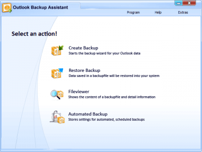 Screenshot of the application Outlook Backup Assistant - #3