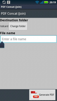 Screenshot of the application PDF Join - #2