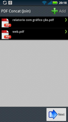 Screenshot of the application PDF Join - #4