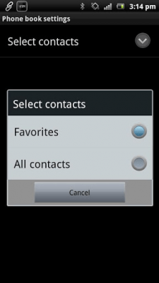 Screenshot of the application Smart Extras Phone Book - #5
