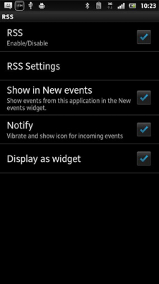 Screenshot of the application RSS - Smart Extras - #3