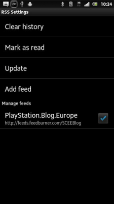 Screenshot of the application RSS - Smart Extras - #4