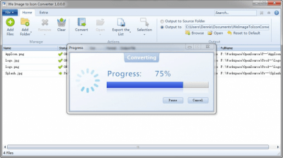 Screenshot of the application We Image to Icon Converter - #2