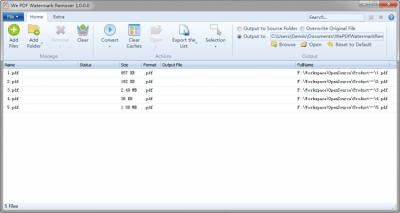 Screenshot of the application We PDF Watermark Remover - #2