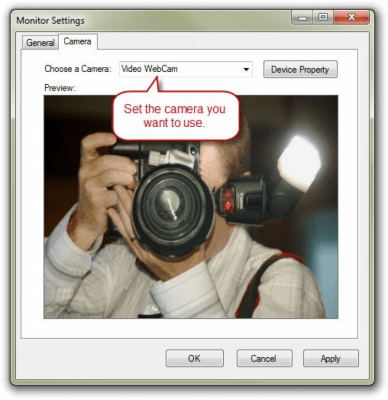 Screenshot of the application Magic Video Surveillance - #2