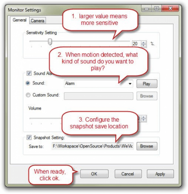 Screenshot of the application Magic Video Surveillance - #3