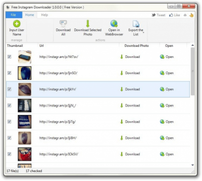 Screenshot of the application Free Instagram Downloader - #2