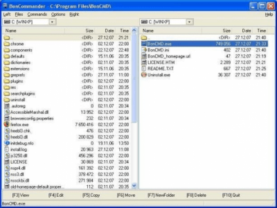 Screenshot of the application BonCommander - #2