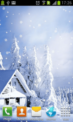 Screenshot of the application Falling snowflakes - Live wallpaper - #2