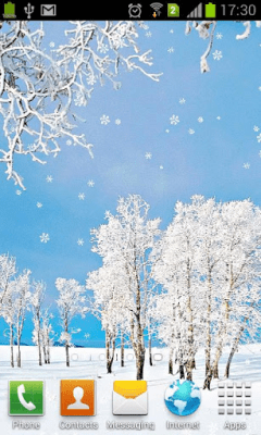 Screenshot of the application Snow Live Wallpaper - #2