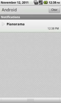 Screenshot of the application Pianorama - #2