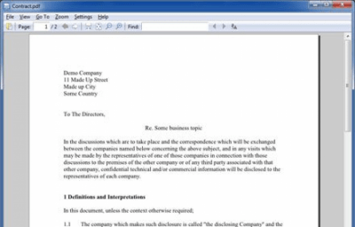 Screenshot of the application PDFlite - #3